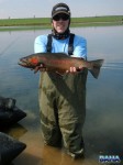 Warren with a nice rainbow trout