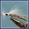 Squid: A combination of a few squid patterns I looked at. The hackle gives it a great action in  the water. Does well for springer and kingies.